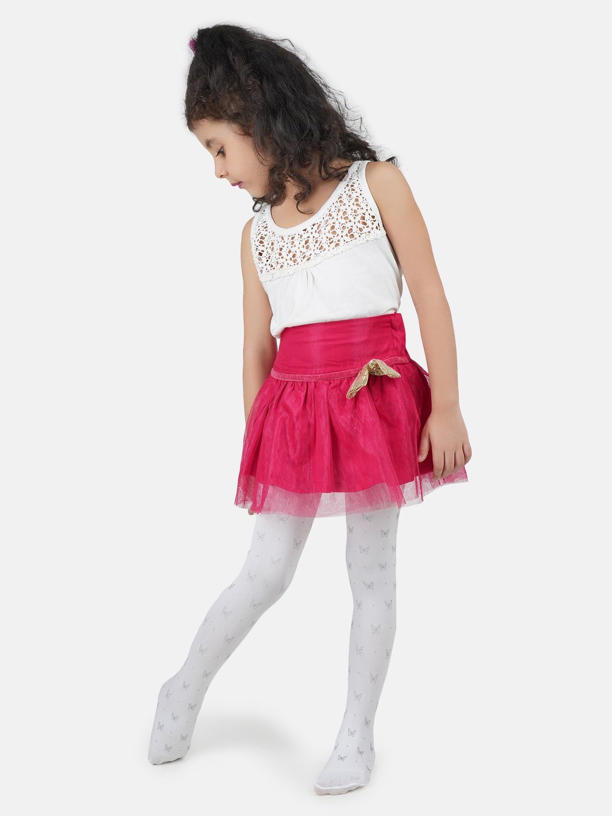 Butterfly Effect Stockings - White