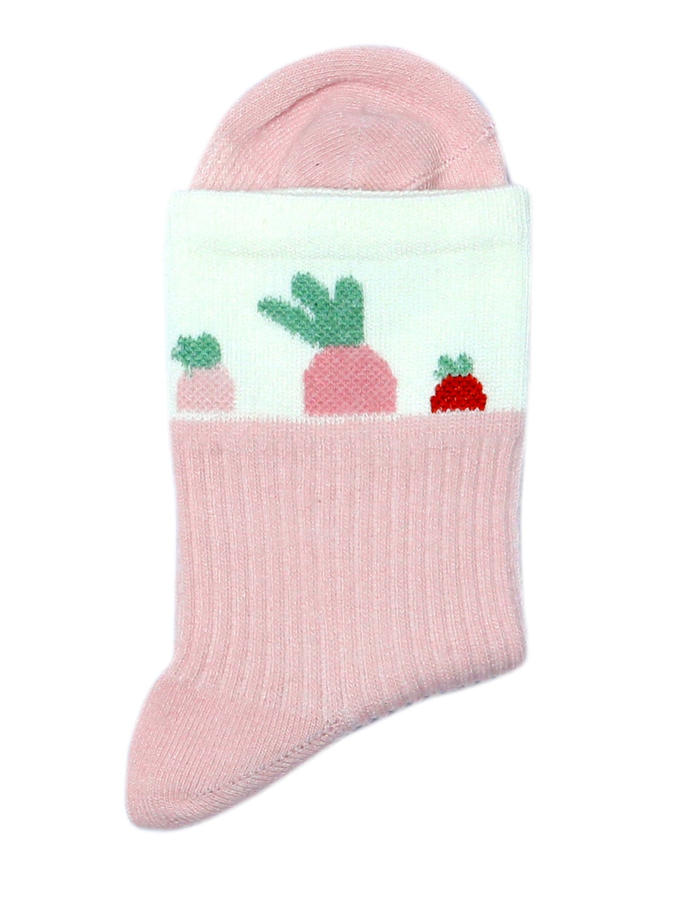 Kids Cute Playful Pattern Ankle Socks-Pack of 1(White)