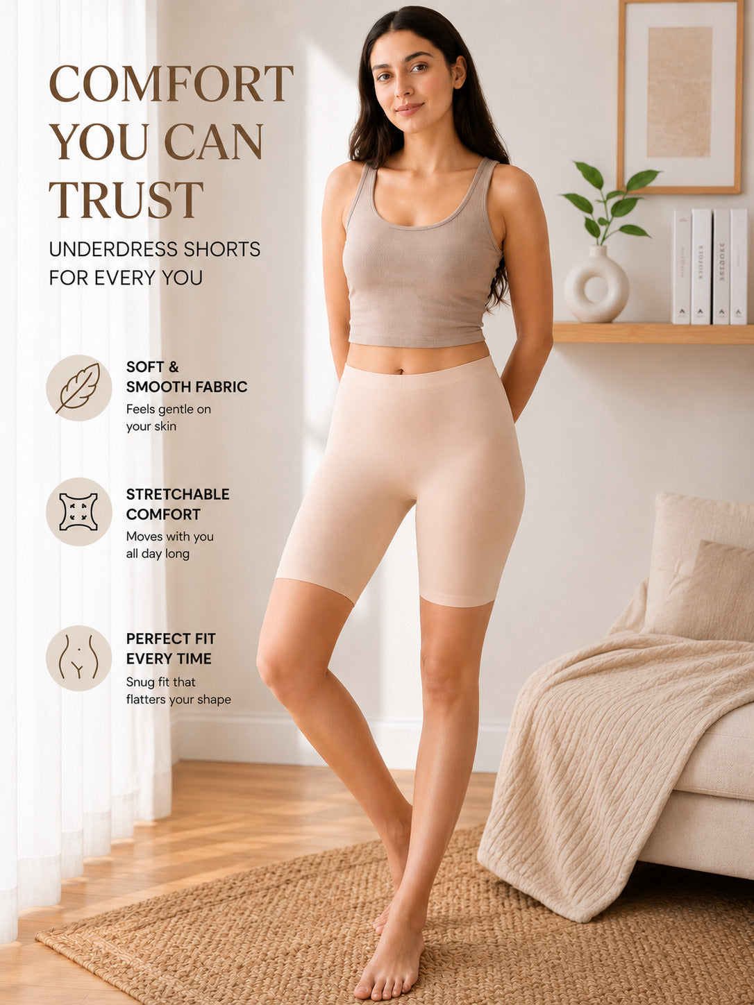 Skin Under Dress Cycling Shorts