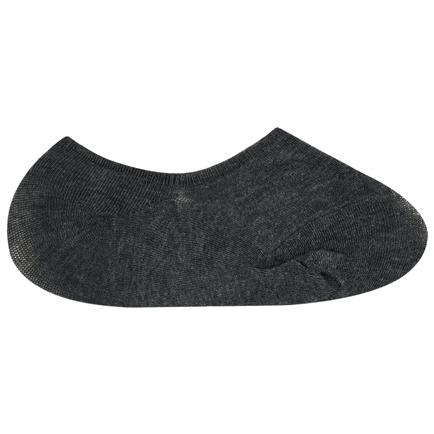 Cotton Hidden Loafer Socks - Charcoal Grey