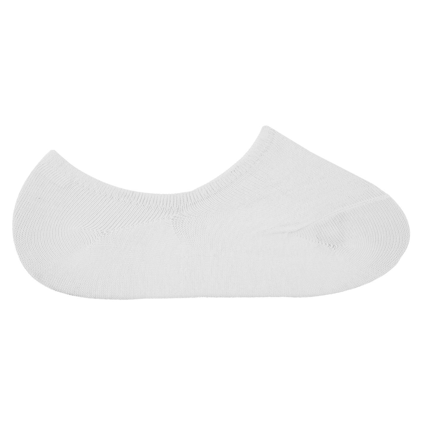 Cotton Hidder Loafer Socks - White