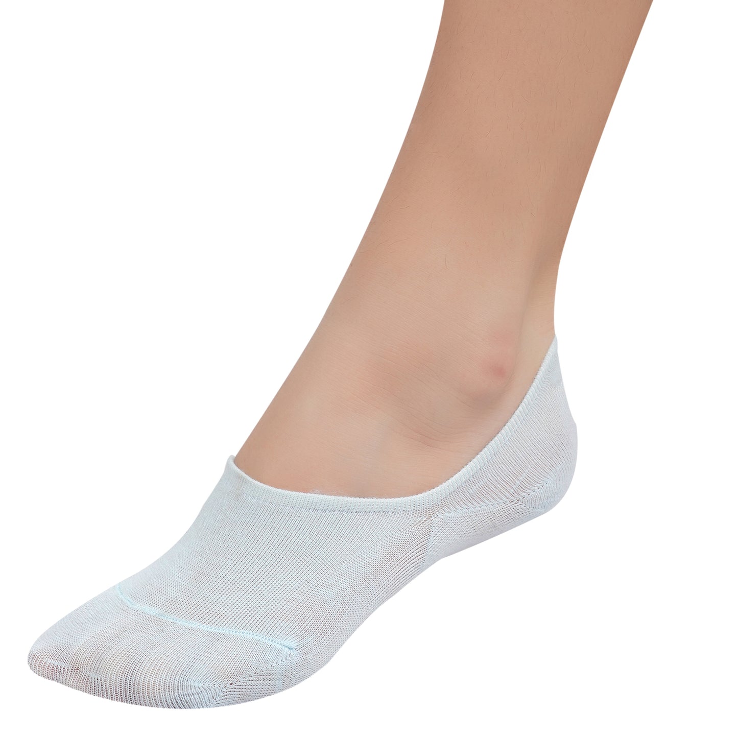 Cotton Hidden Loafer Socks - Light Blue