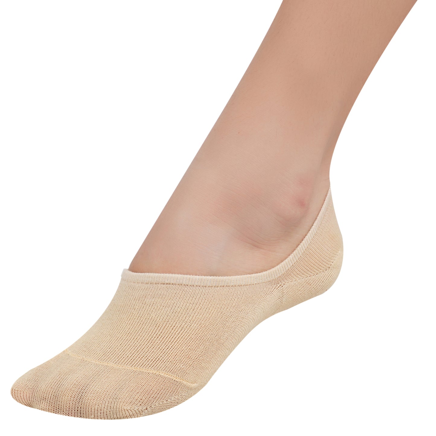 Cotton Hidden Loafer Socks - Skin