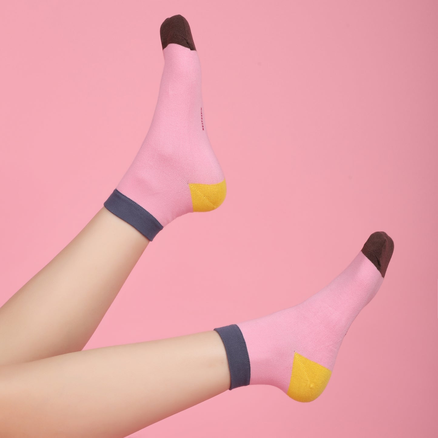Eye Candy Ankle Socks-Pink