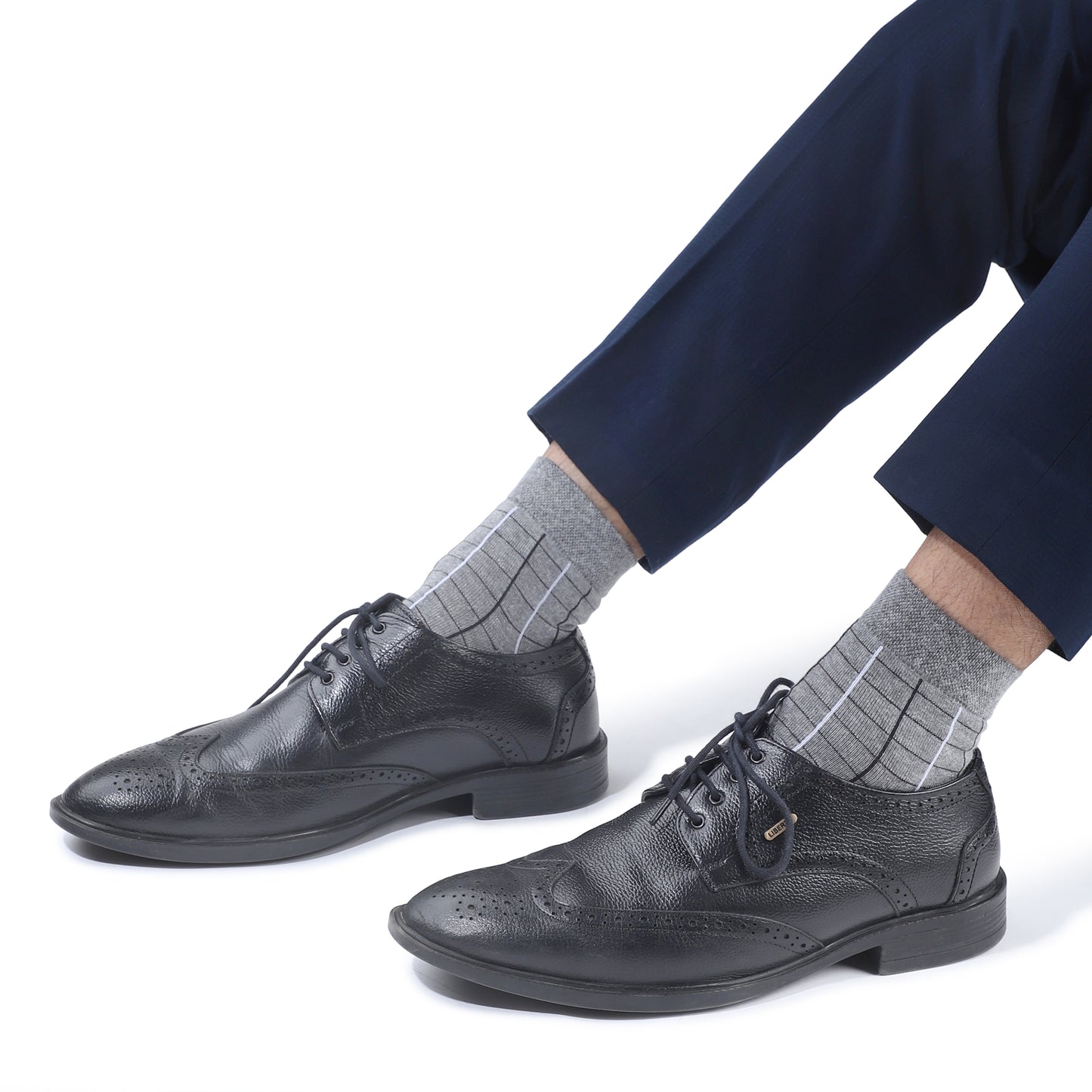 Men Ankle Length Socks- Grey