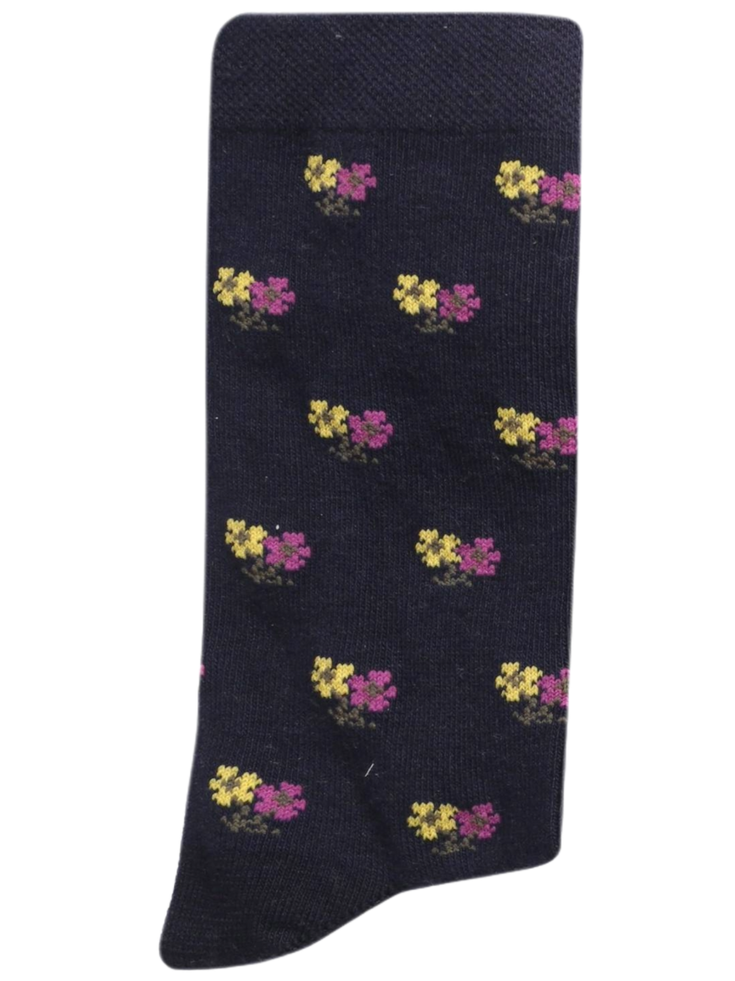 Floral Pattern Regular Thumb Socks (Multicolor)