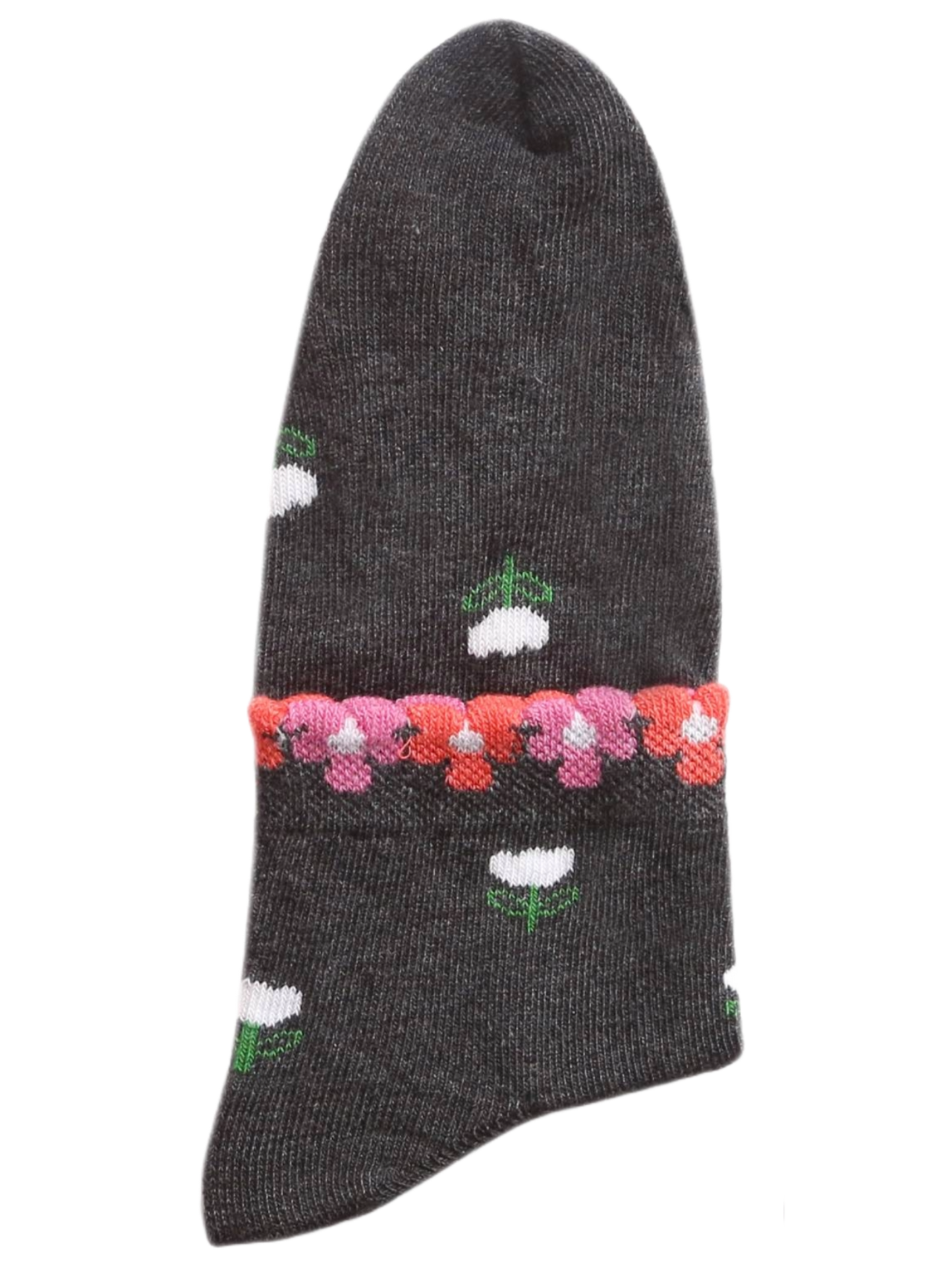 Flower Pattern Ankle Thumb Socks (Multicolor)