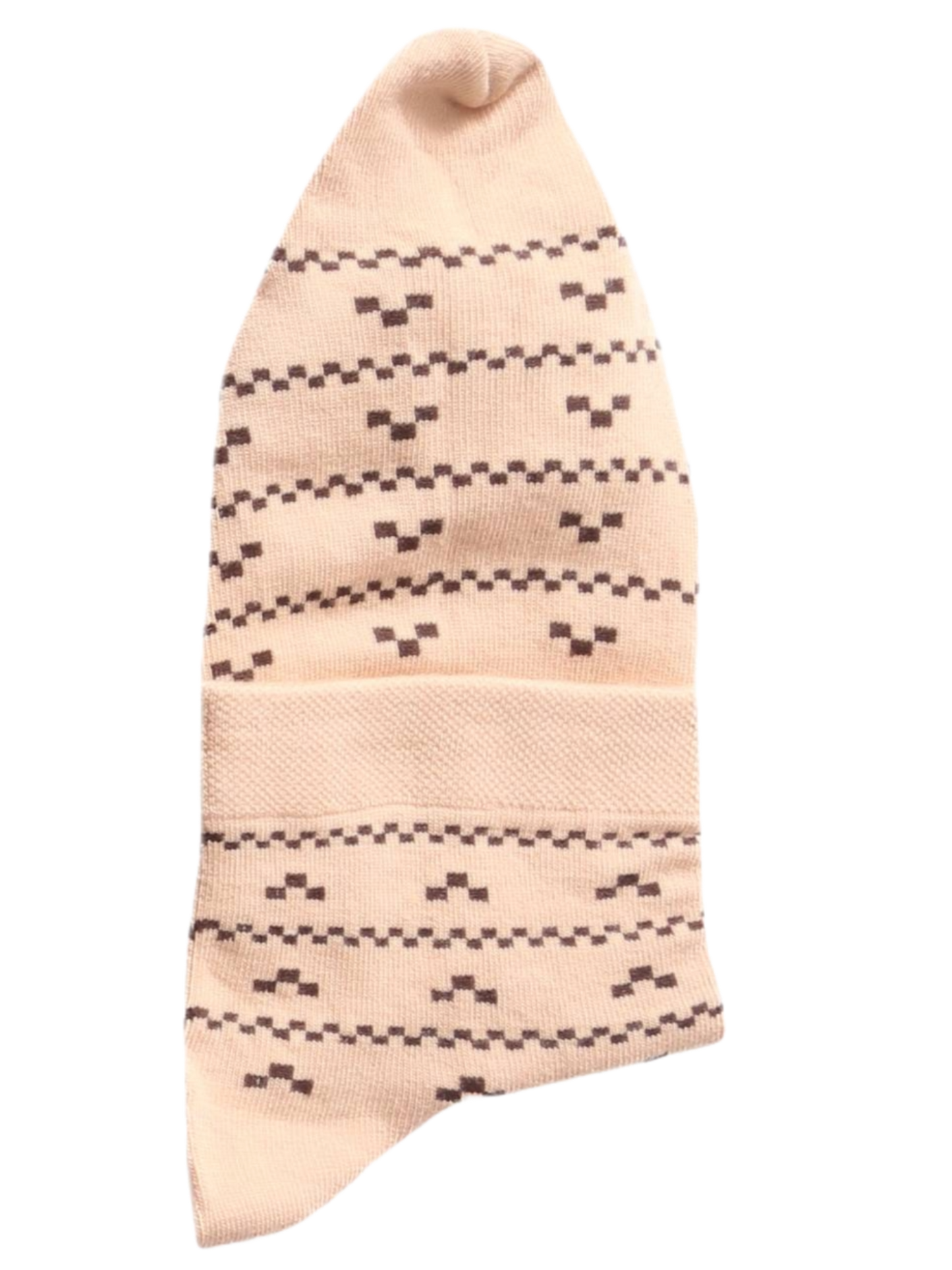 Striped Pattern Cotton Ankle Thumb Socks (Multicolor)