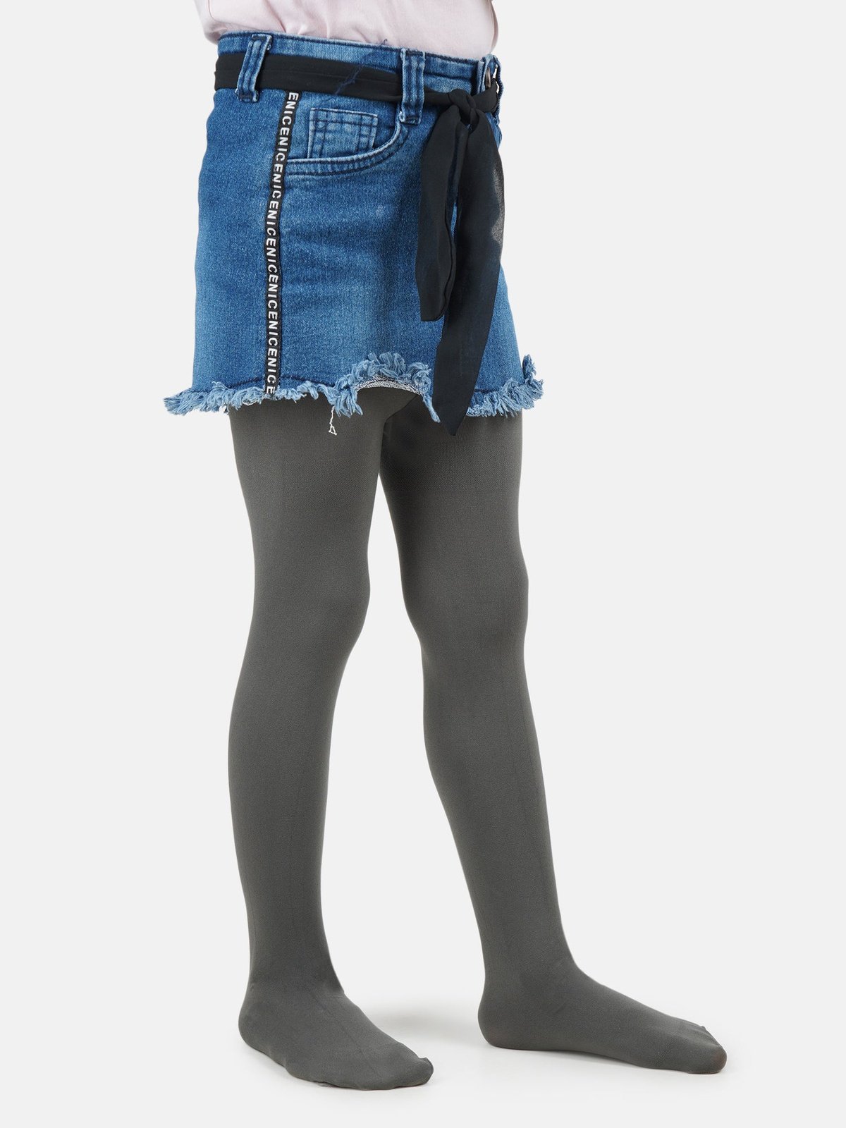 Dark Grey Girls Stocking