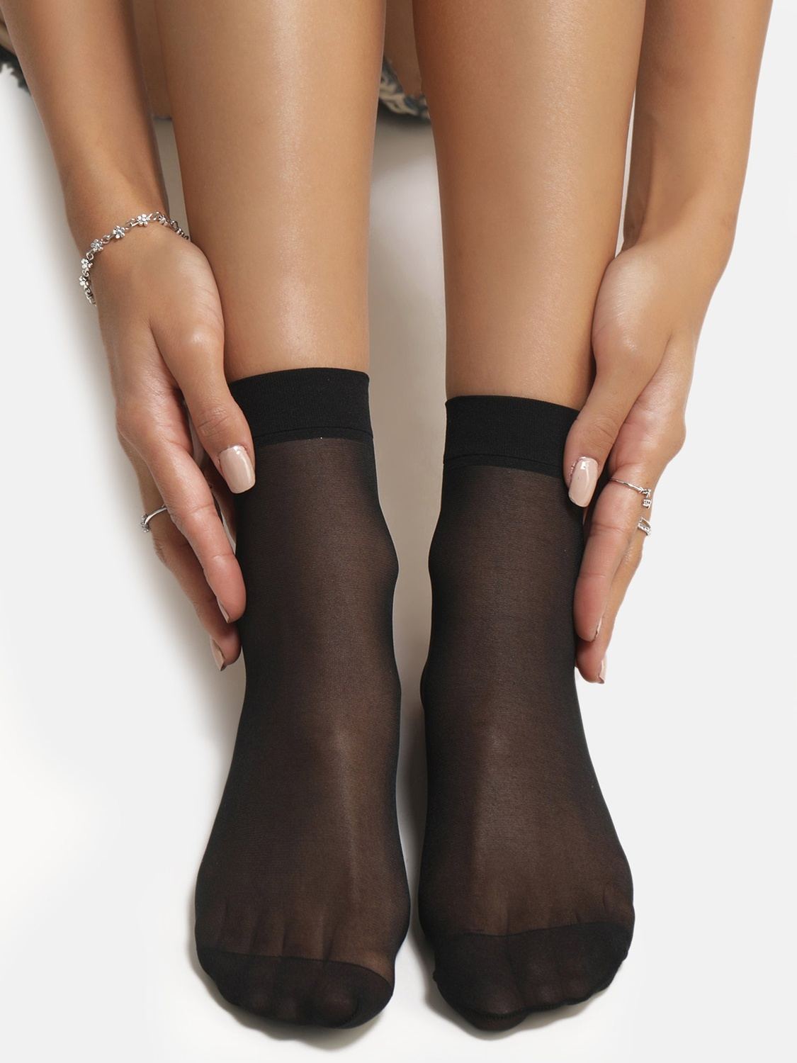 Nylon Socks Ankle Tights Socks Dotted Full Lanth Ladies Nylon