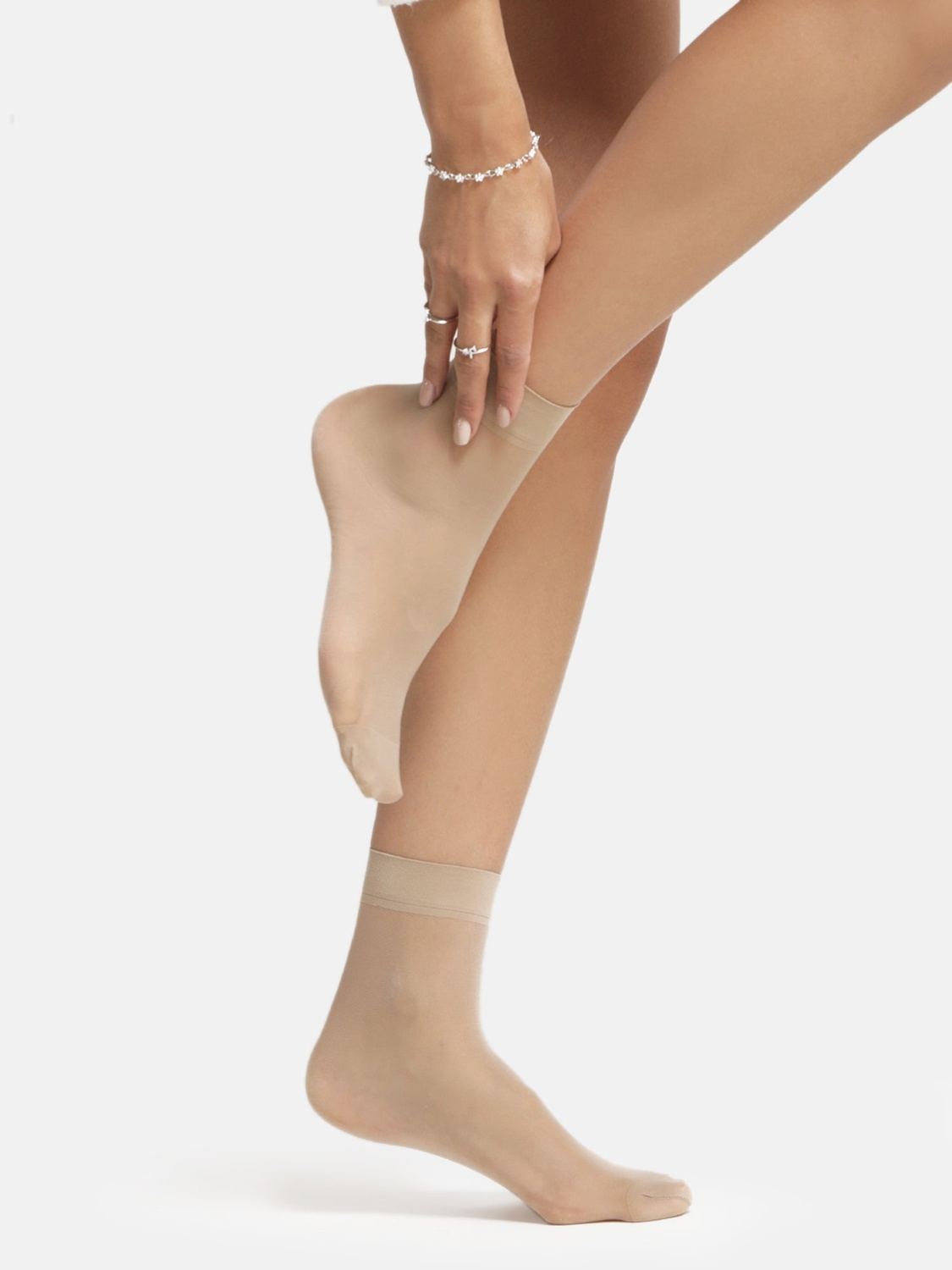 Sheer Ankle Socks- Skin