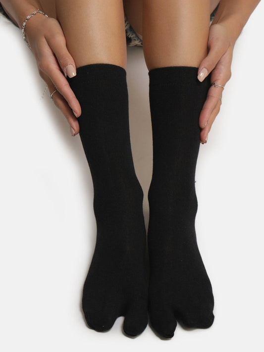 Regular Length Thumb Socks - Black
