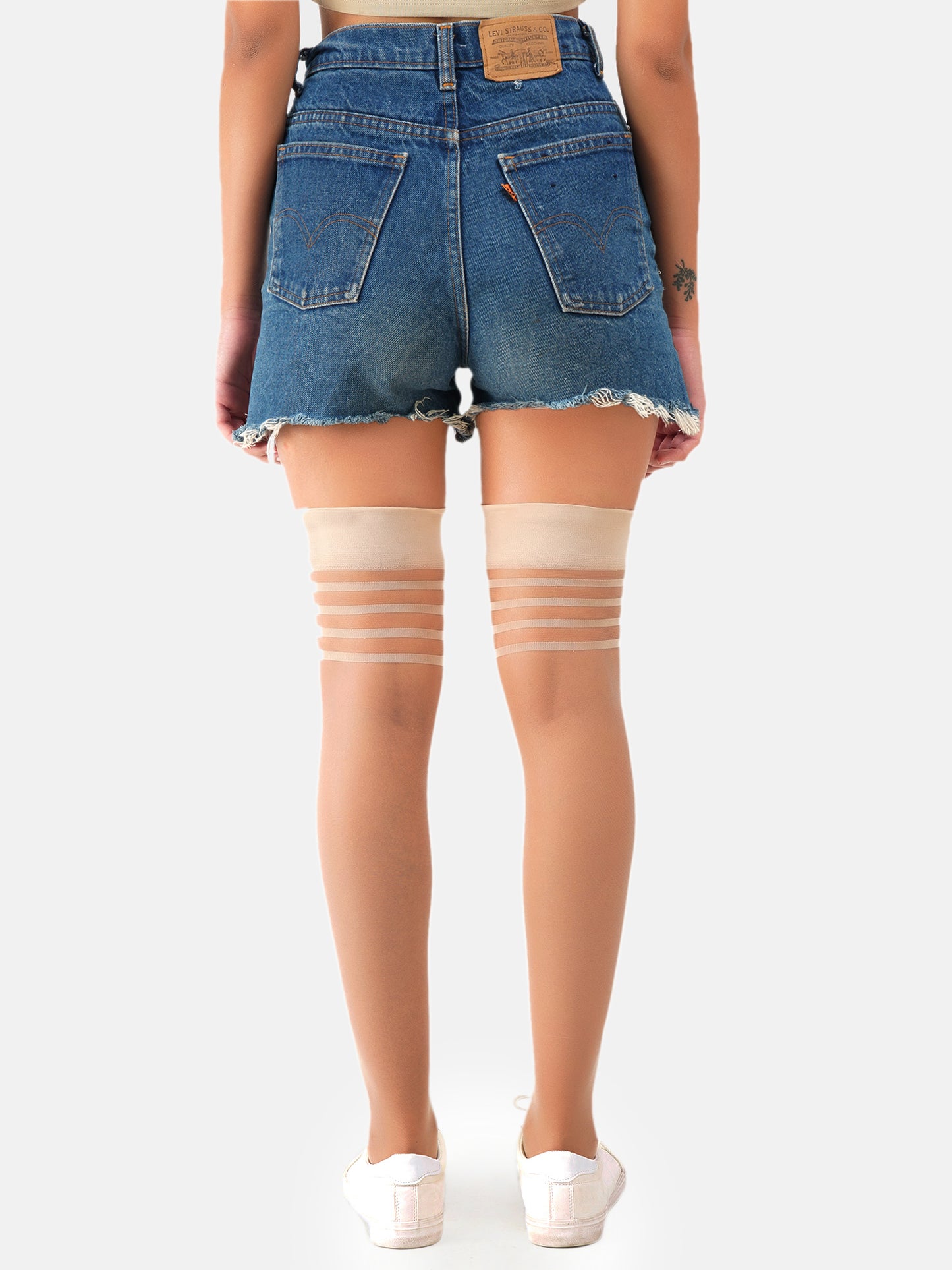 Nude Skin Sheer Thigh Stockings