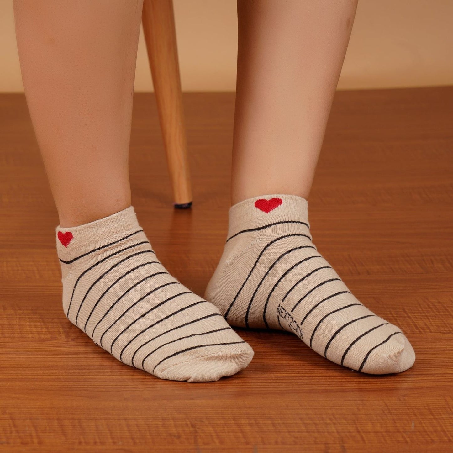 Striped Sneaker Socks (Skin)