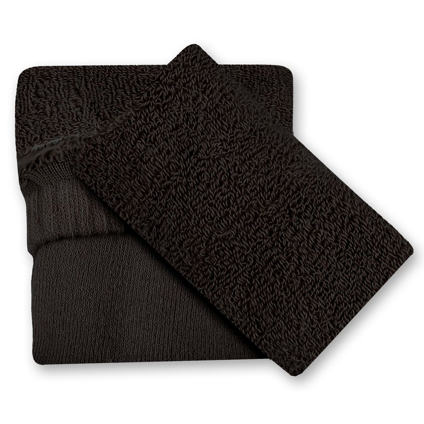 Ankle Length Terry Socks - Black