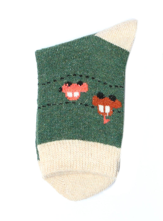 Kids Warm Socks-Green(Pack of 1)