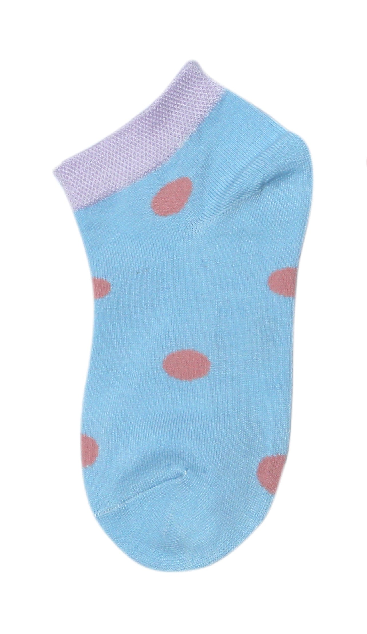 Kids' Polka Dots Pattern Ankle Socks-Pack of 1(Baby Blue)
