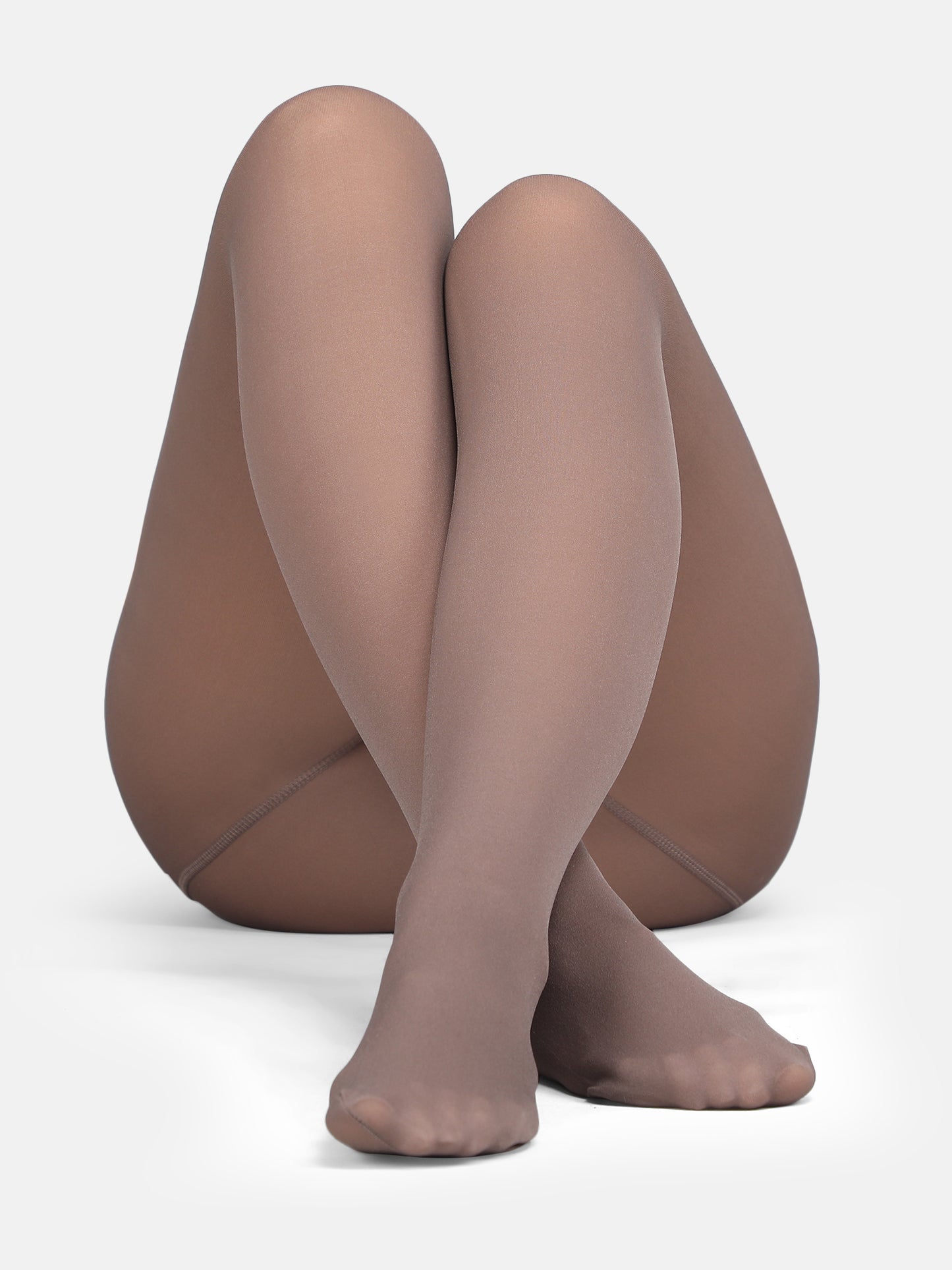 Women’s Thermal Dual Tone Fleece Lined Warm Stockings-Brown