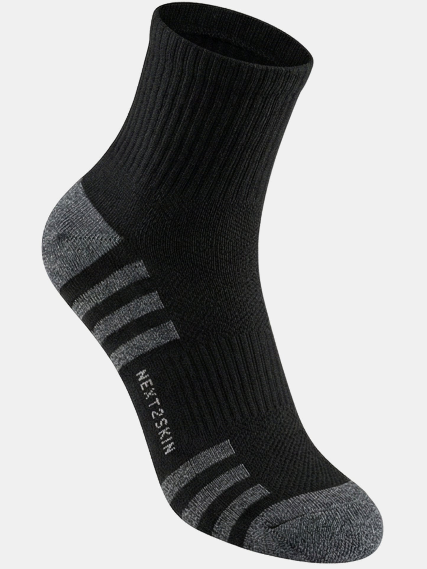NEXT2SKIN Men Terry Half Ankle Length Breathable Cotton Blend Socks (Multicolor) Pack of 3