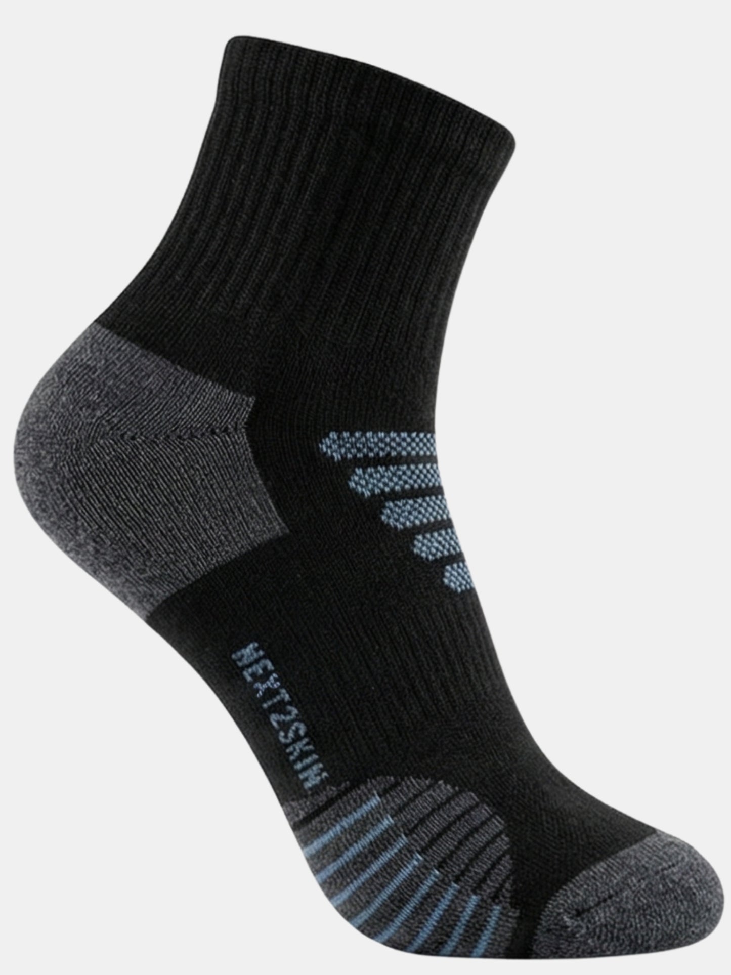 NEXT2SKIN Men Terry Half Ankle Length Breathable Cotton Blend Socks (Multicolor) Pack of 3