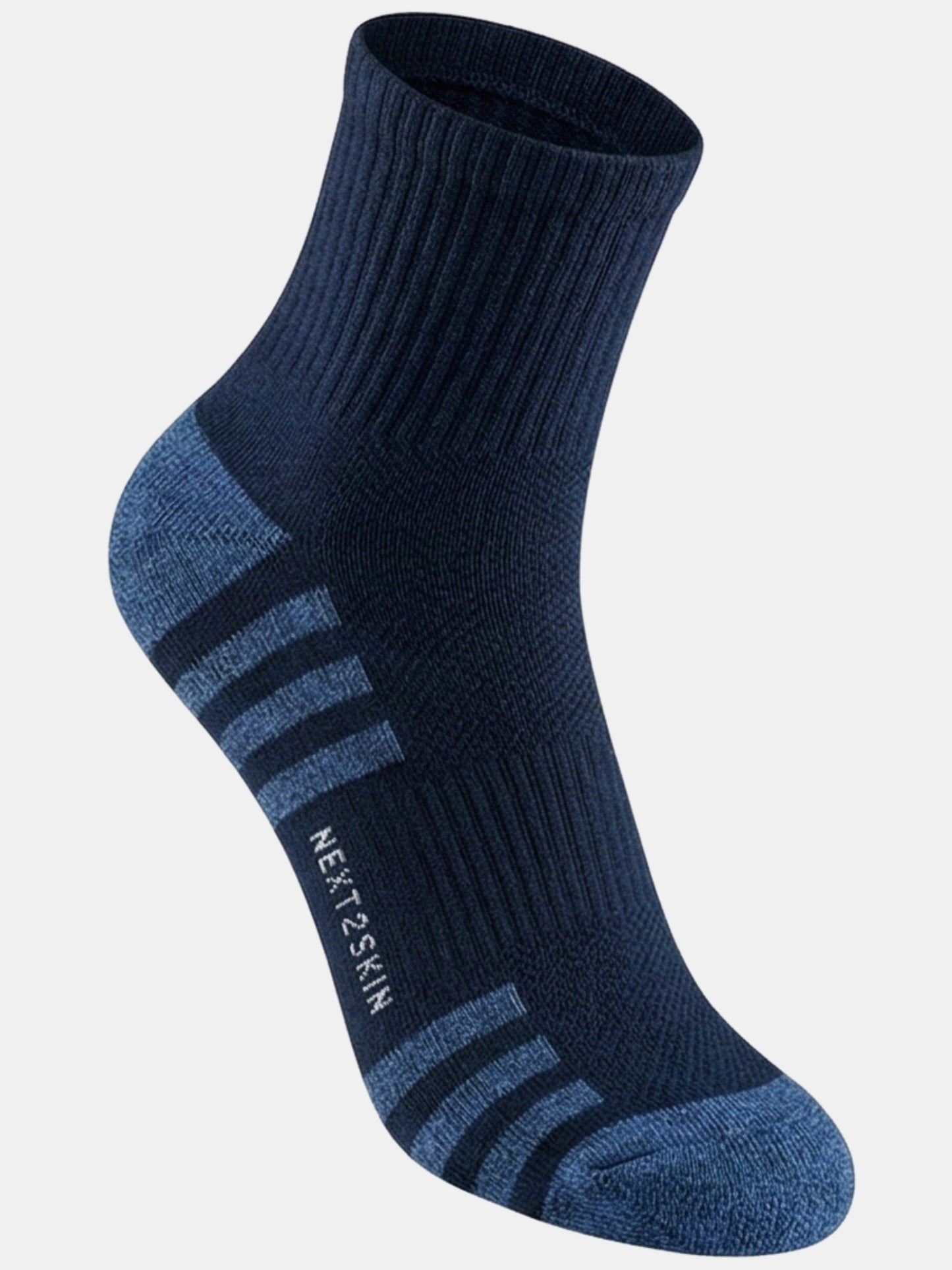 NEXT2SKIN Men Terry Half Ankle Length Breathable Cotton Blend Socks (Multicolor) Pack of 3