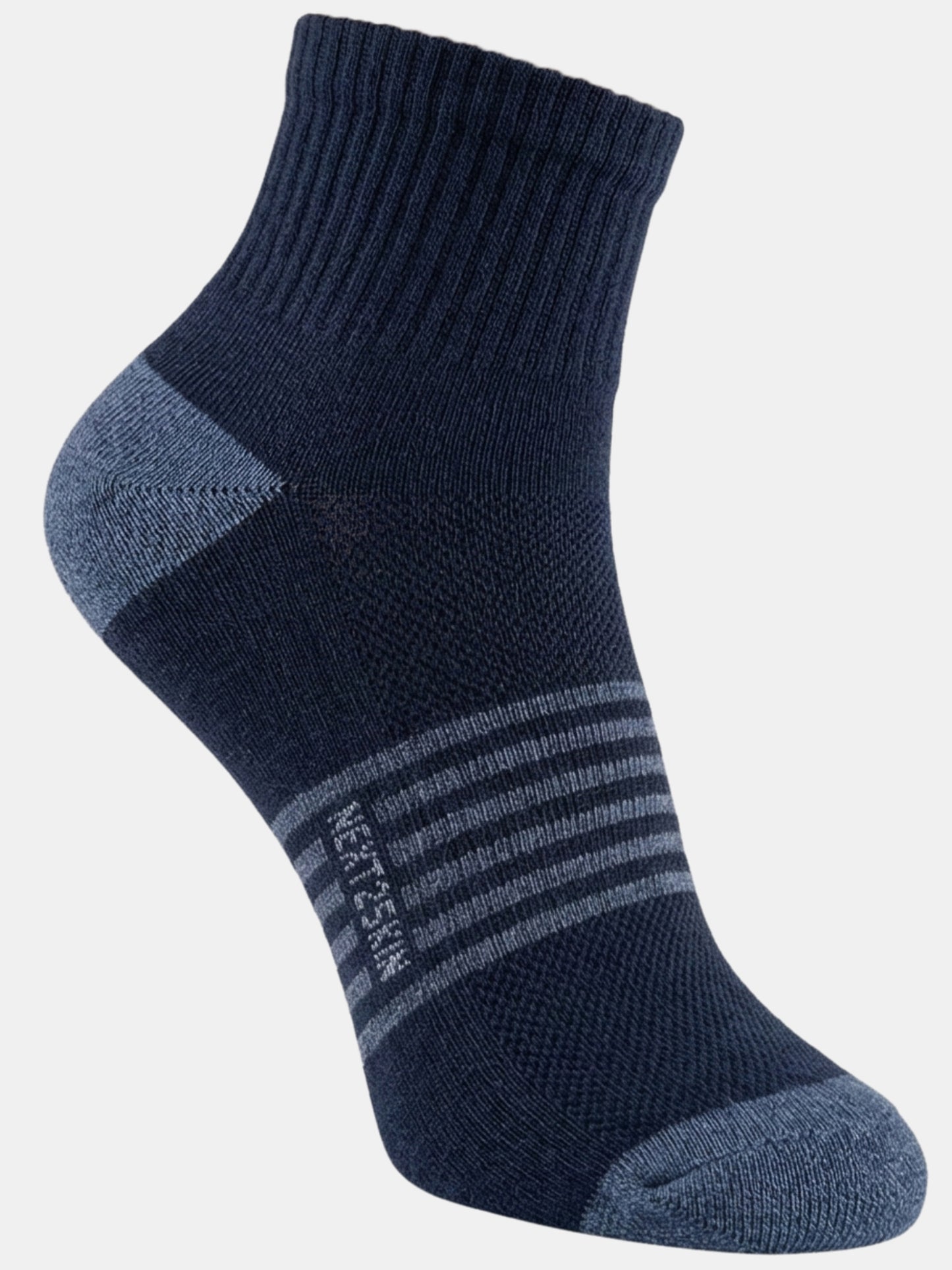 NEXT2SKIN Men Terry Half Ankle Length Breathable Cotton Blend Socks (Multicolor) Pack of 3