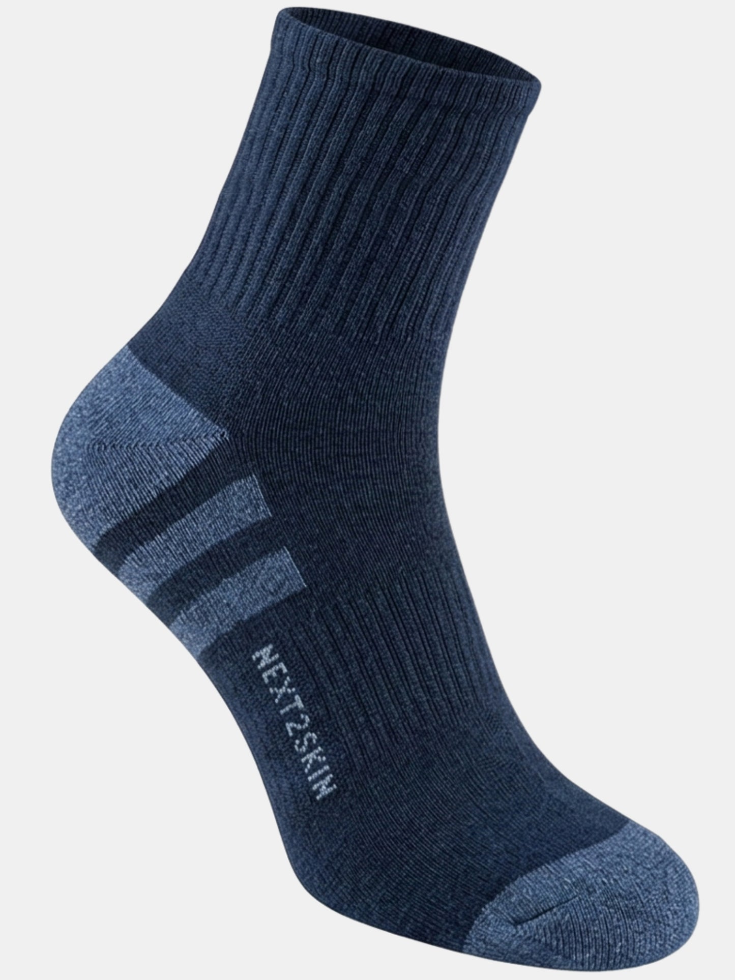 NEXT2SKIN Men Terry Full Ankle Length Breathable Cotton Blend Socks (Multicolor) Pack of 3
