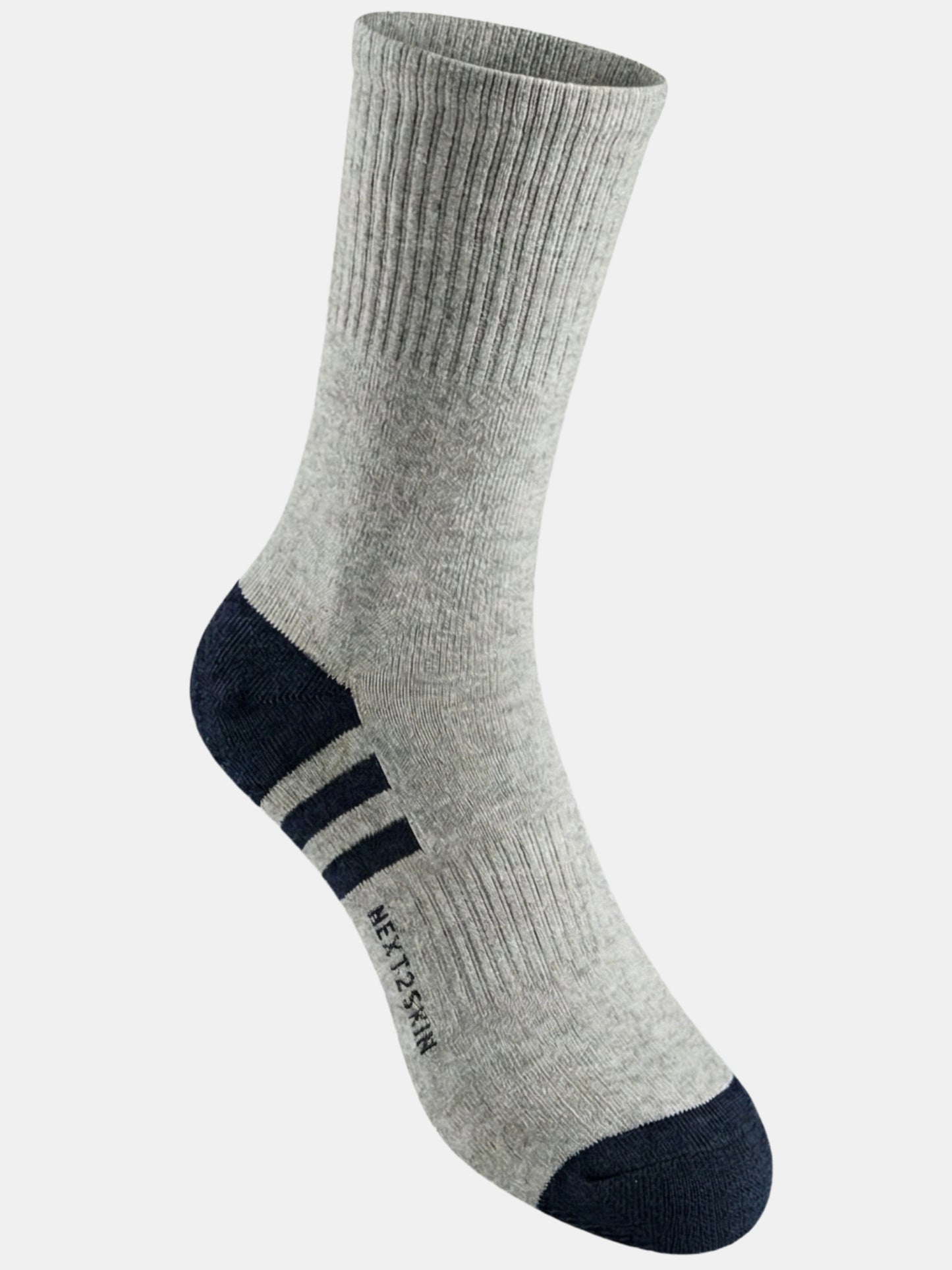 NEXT2SKIN Men Terry Full Crew Length Breathable Cotton Blend Socks (Multicolor) Pack of 3