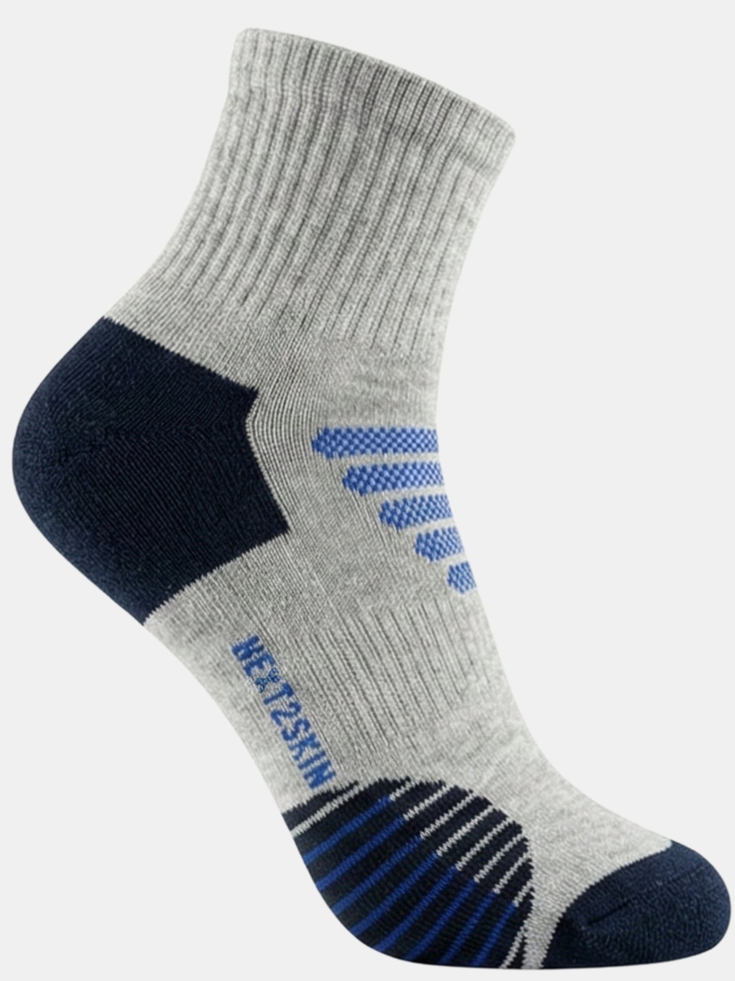 NEXT2SKIN Men Terry Half Ankle Length Breathable Cotton Blend Socks (Multicolor) Pack of 3