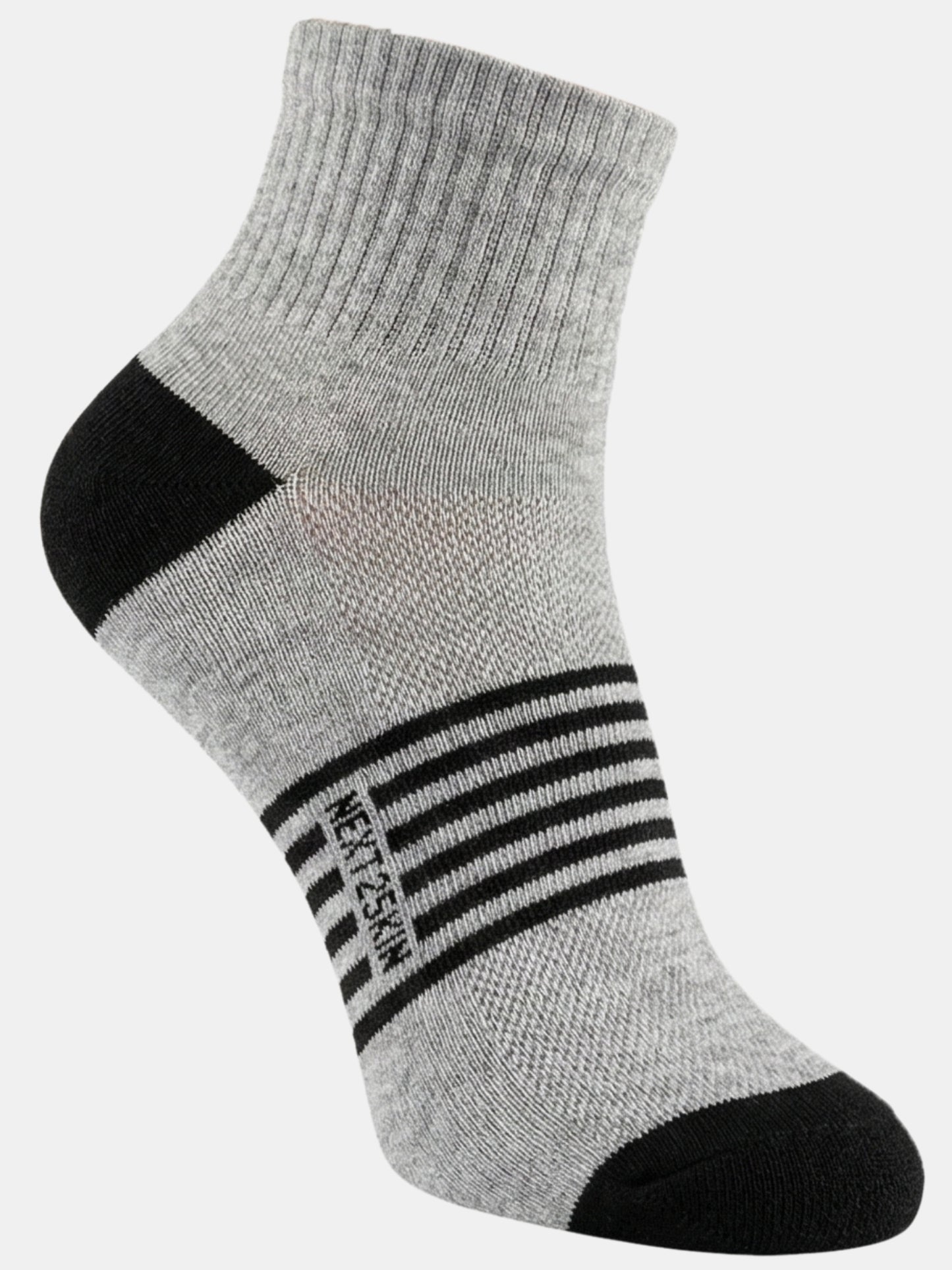 NEXT2SKIN Men Terry Half Ankle Length Breathable Cotton Blend Socks (Multicolor) Pack of 3