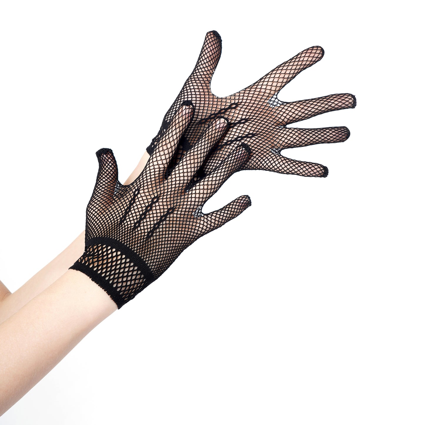 Net Pattern Hand Gloves- Small(Black)