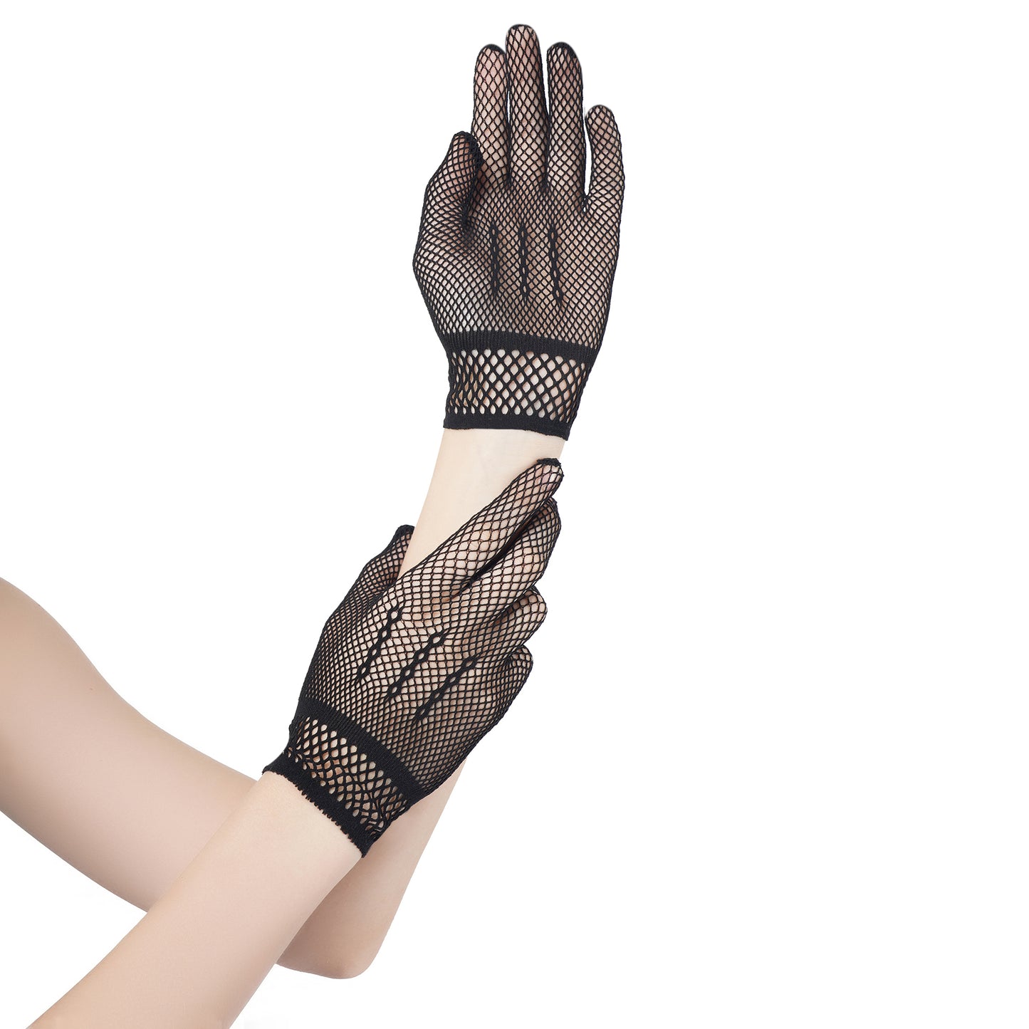 Net Pattern Hand Gloves- Small(Black)