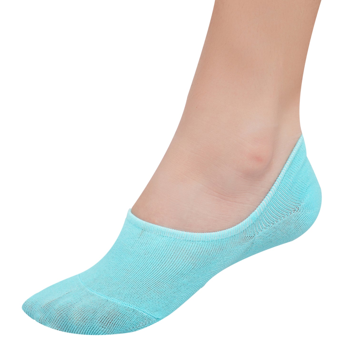 Cotton Hidden Loafer Socks - Sky Blue