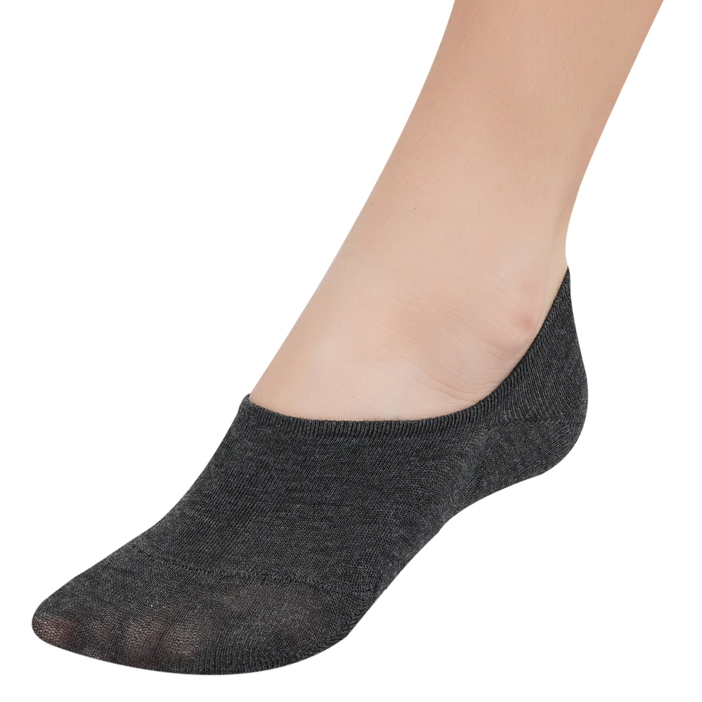 Cotton Hidden Loafer Socks - Charcoal Grey