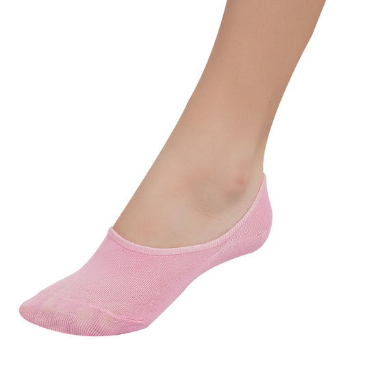 Cotton Hidder Loafer Socks - Pink