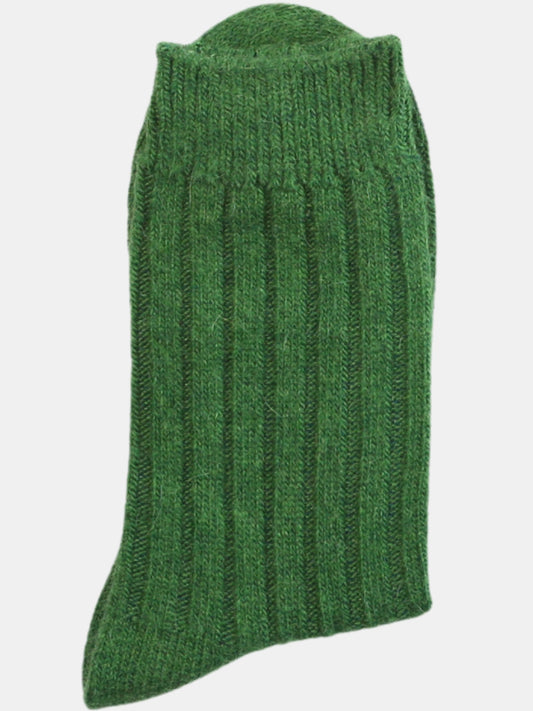 Warm Crew Length Cozy Winter Socks for Women-Green(Pack of 1)