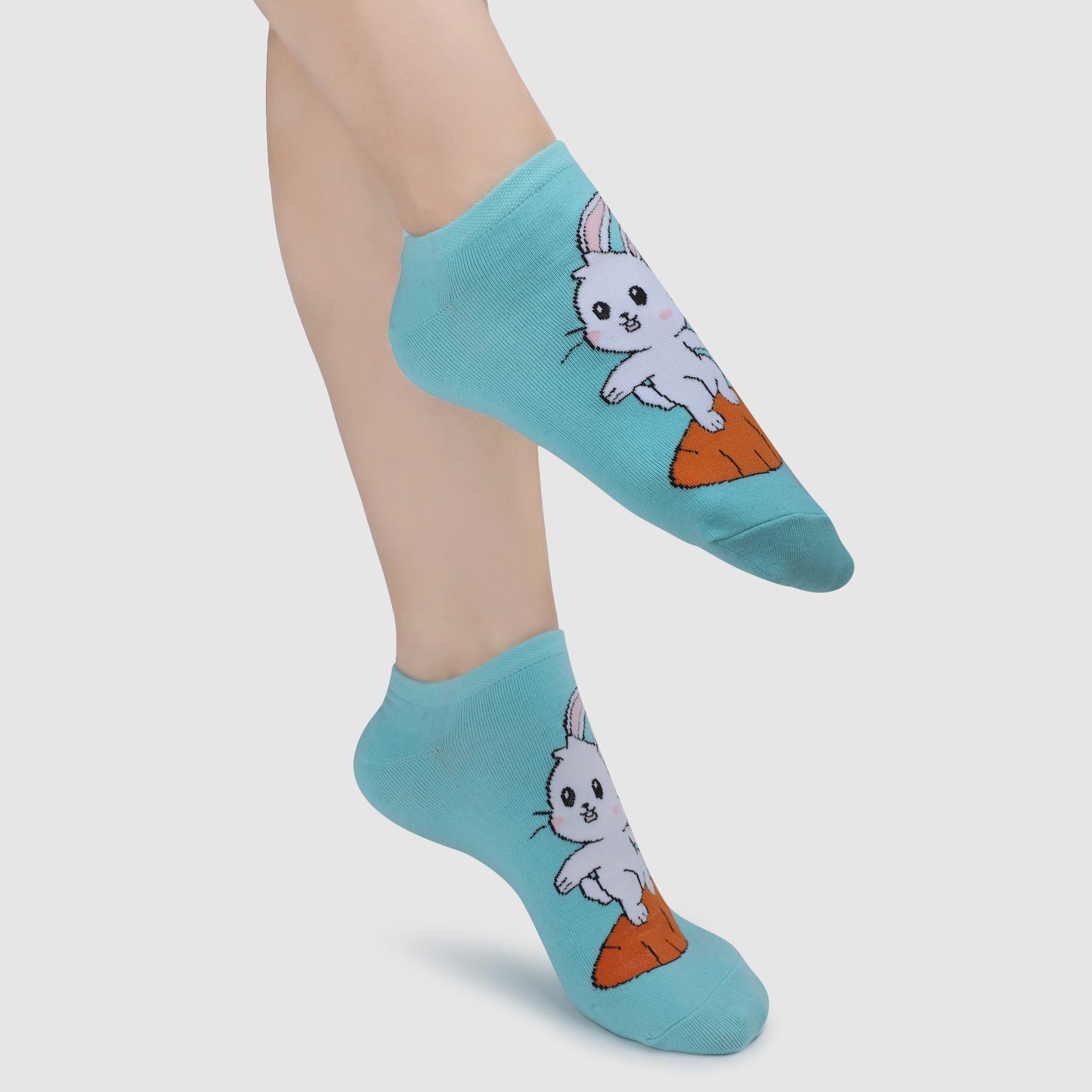 Honey Bunny Sneaker Socks-Sky Blue