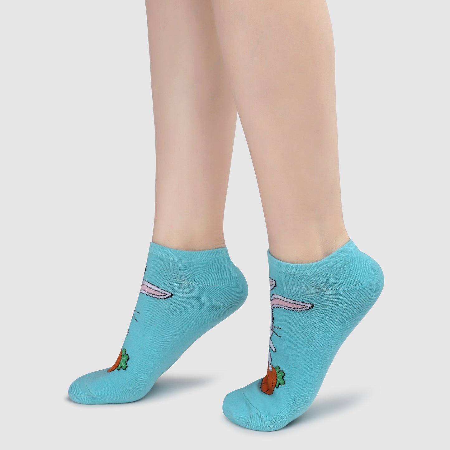 Honey Bunny Sneaker Socks-Sky Blue