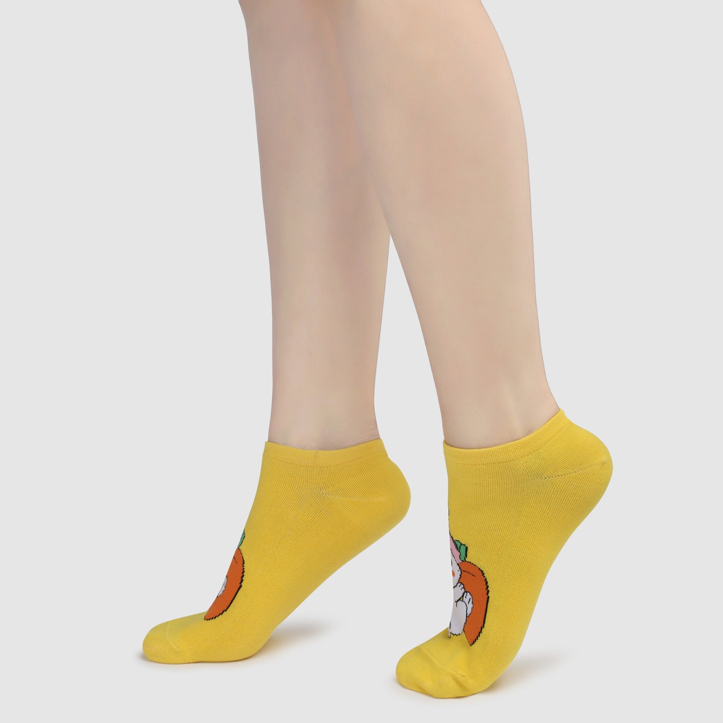Honey Bunny Sneaker Socks-Yellow