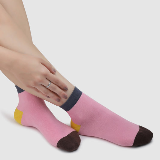 Eye Candy Ankle Socks-Pink