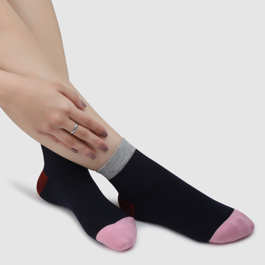 Eye Candy Ankle Socks-Navy Blue