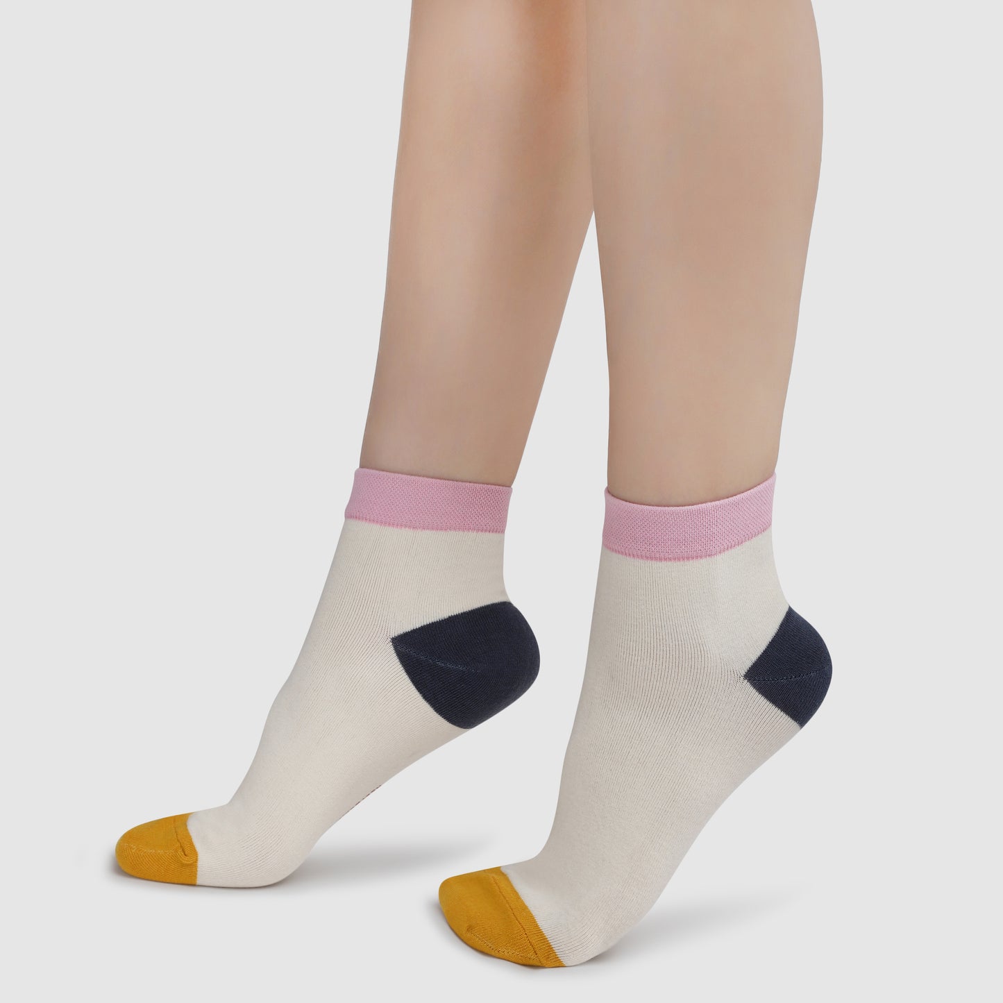 Eye Candy Ankle Socks-Cream