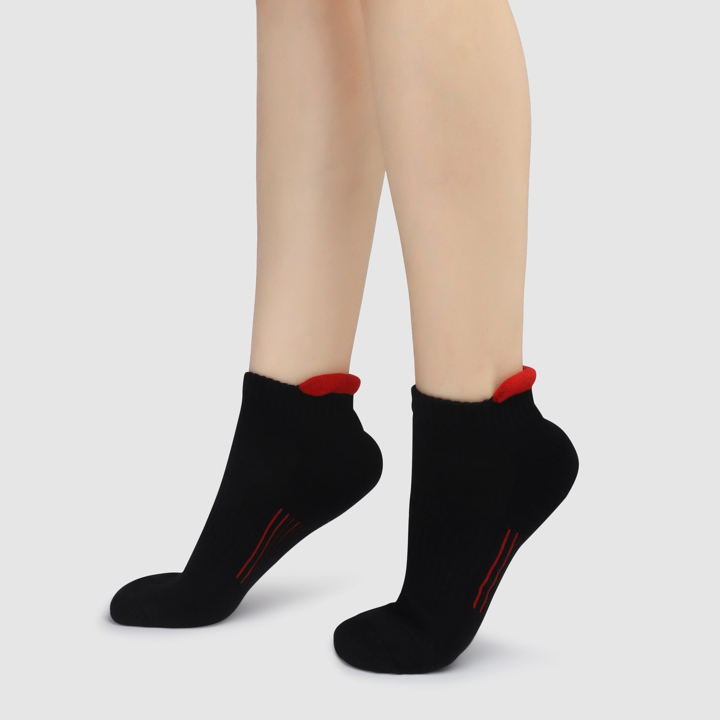 Terry Ankle Socks-Black