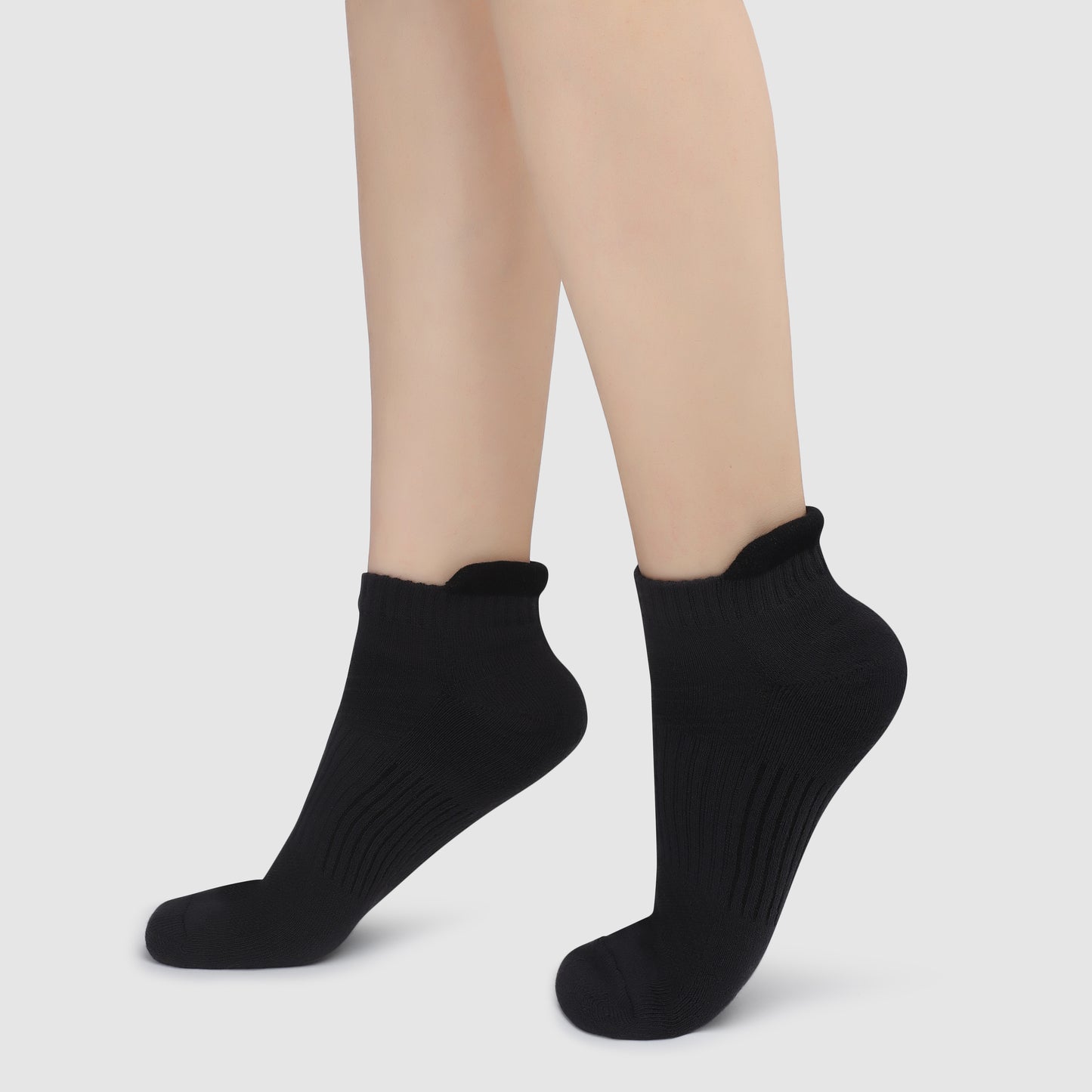 Terry Ankle Socks-Dark Grey