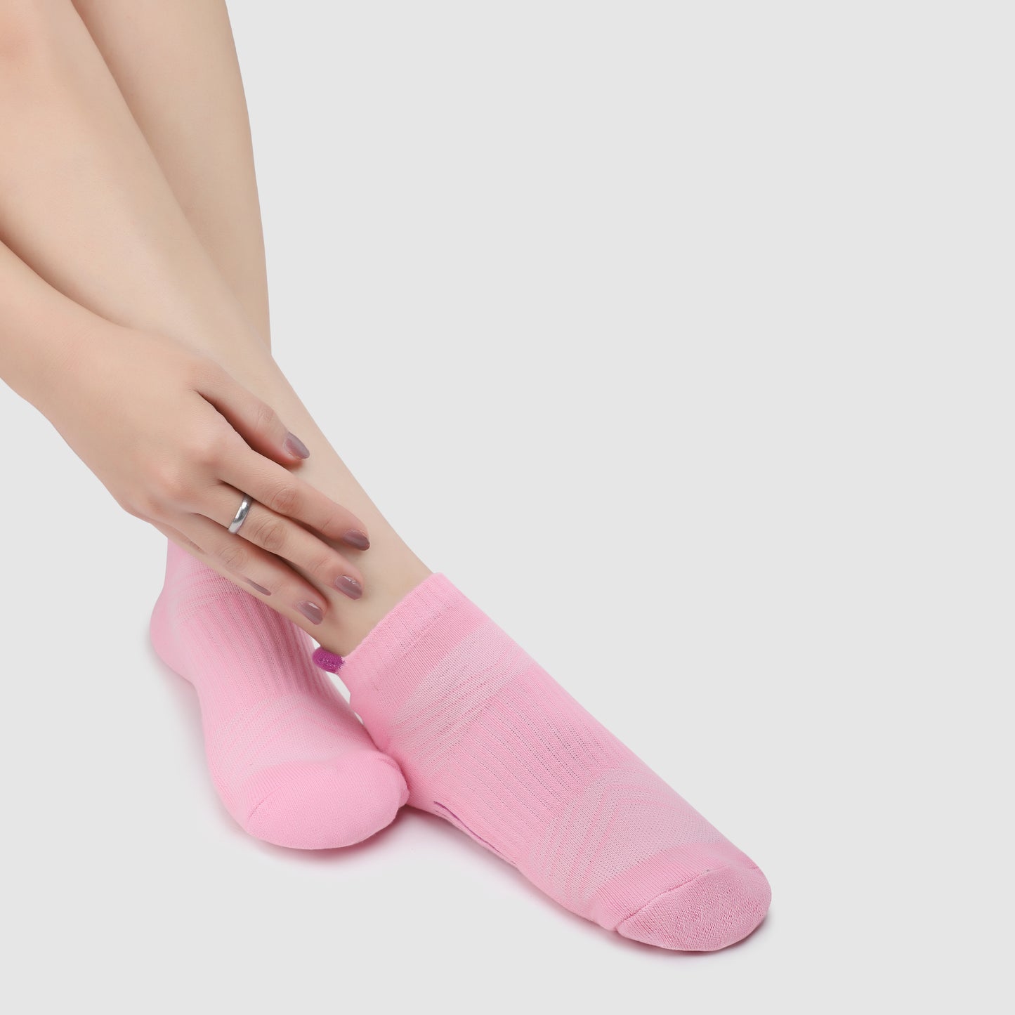 Terry Ankle Socks-Baby Pink