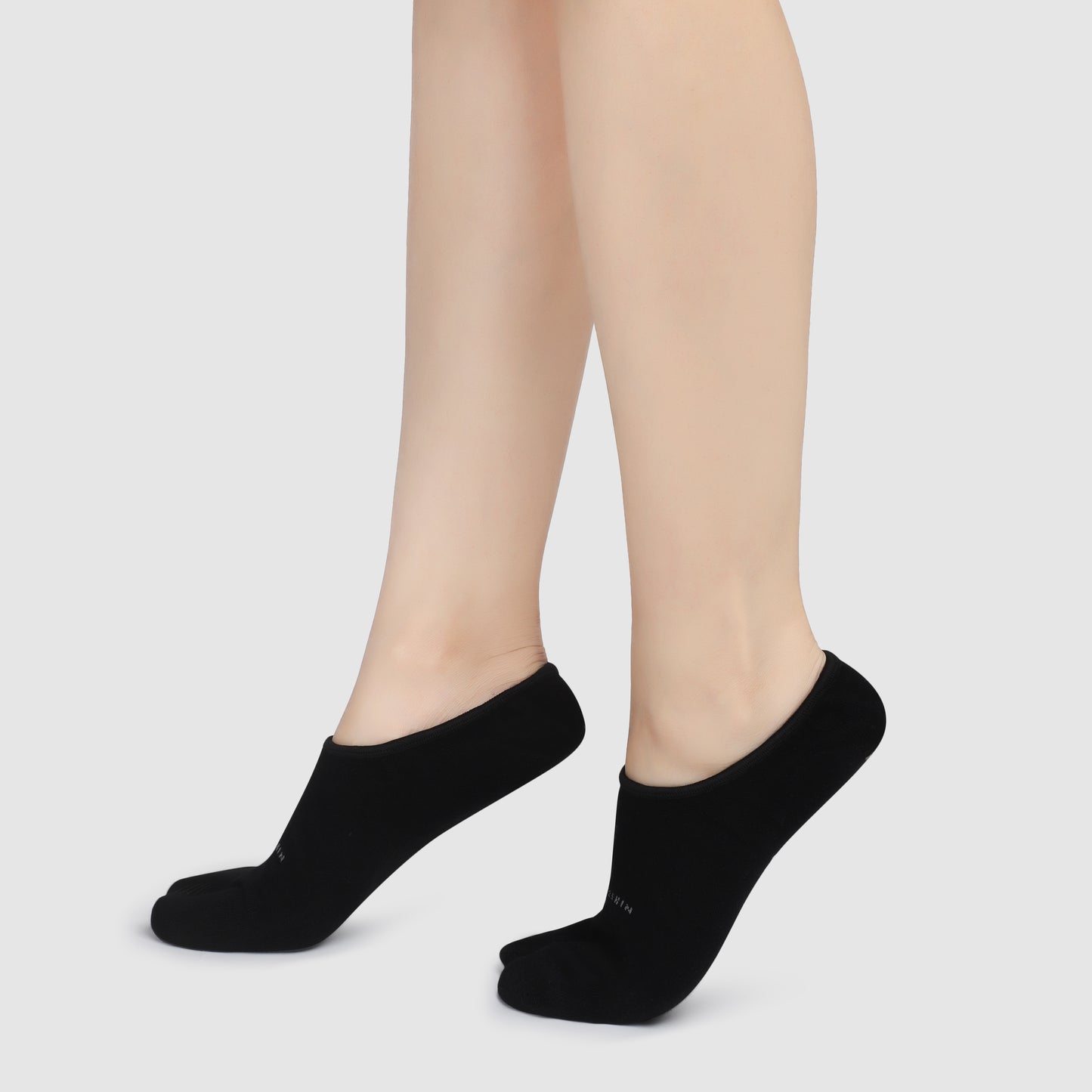 Loafer Cotton Thumb Socks - Black