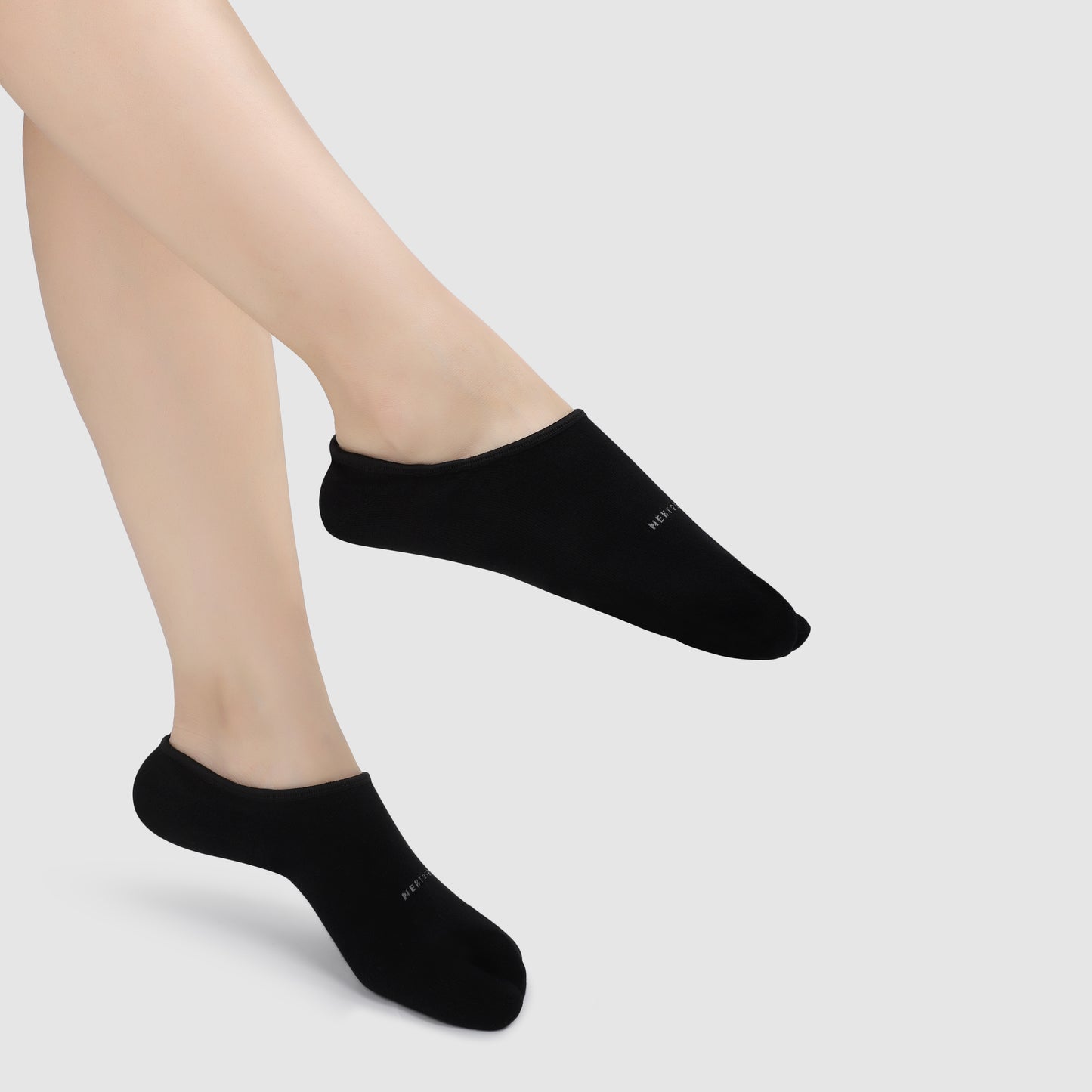 Loafer Cotton Thumb Socks - Black