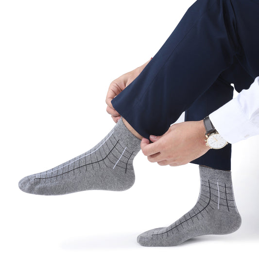 Men Ankle Length Socks- Grey