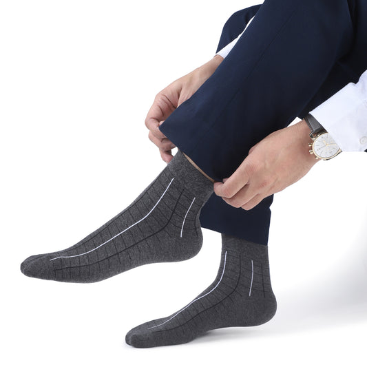 Men Ankle Length Socks- Charcoal Grey