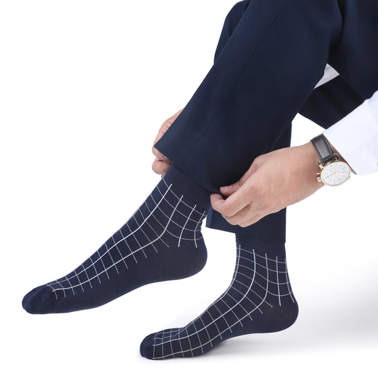 Men Ankle Length Socks- Navy Blue